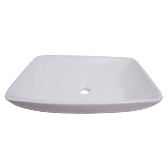 Barclay - Carlos 23'' Rectangular Above Counter Basin, White - White
