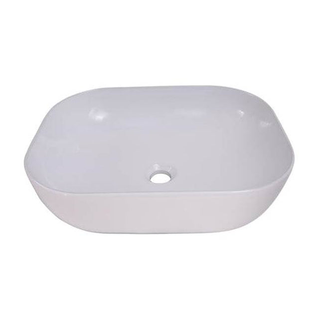 Barclay - Kendra 19-1/2''  Rect Above Counter Basin, White - White
