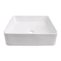 Barclay - Lauer 15'' Square Above Counter Basin, White - White