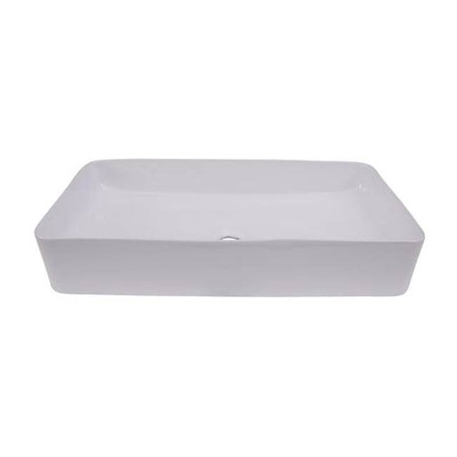 Barclay - Leduc 23'' Rectangular Above Counter Basin, White - White