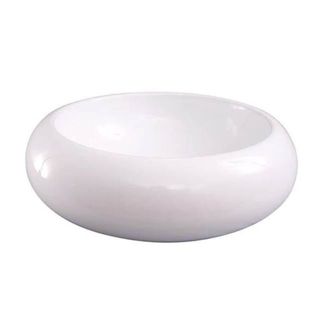 Barclay - Harbour Round Above Counter Basin, White - White