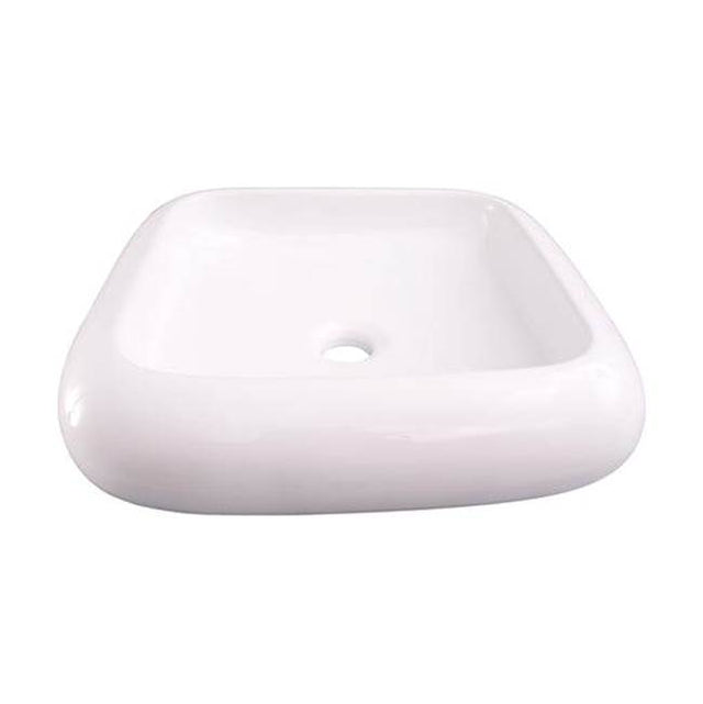 Barclay - Harbour Square Above Counter Basin, White - White