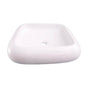 Barclay - Harbour Square Above Counter Basin, White - White