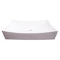 Barclay - Porter Above Counter Basin, 26'', Rect, No Faucet Holes,WH - White