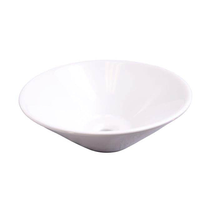 Barclay - Dana Above Counter Basin 17'', Oval, No Faucet Holes ,White - White
