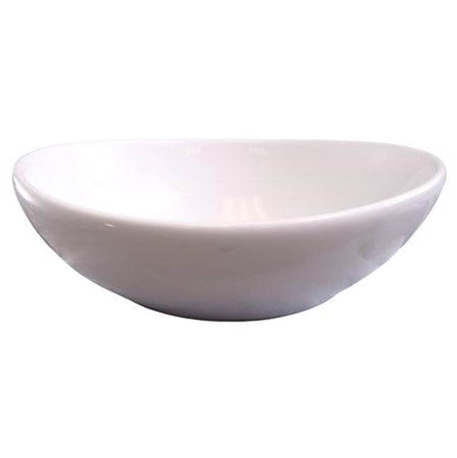 Barclay - Trina Above Counter Basin 15-3/8'', No Faucet Holes,White - White