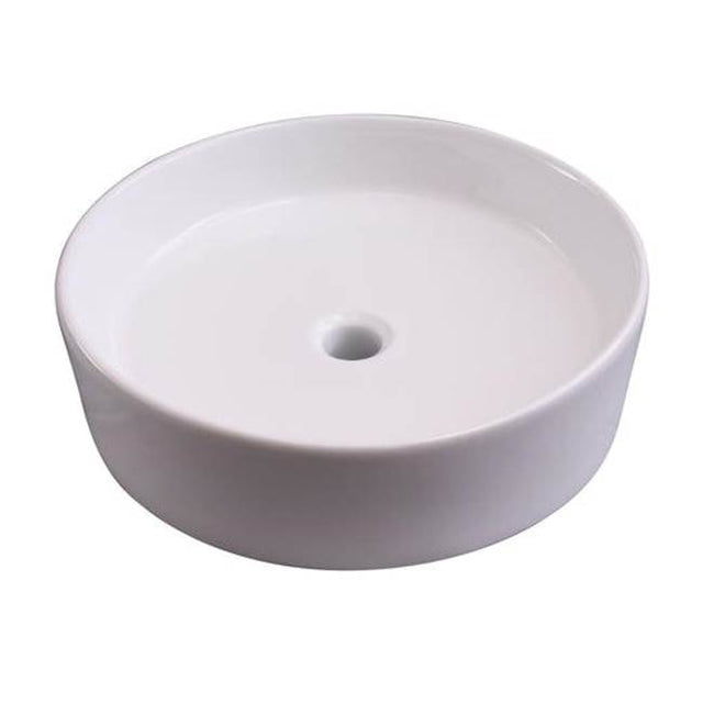 Barclay - Shelburn Above Counter Basin 17-3/4'' Circle, No Fct Hole,WH - White
