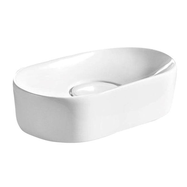 Barclay - Honora Above Counter Basin 19'' Oval,No Faucet Holes WH - White