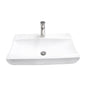 Barclay - Ramsey Above Counter Basin 25'', Rect, 1 Faucet Hole,WH - White