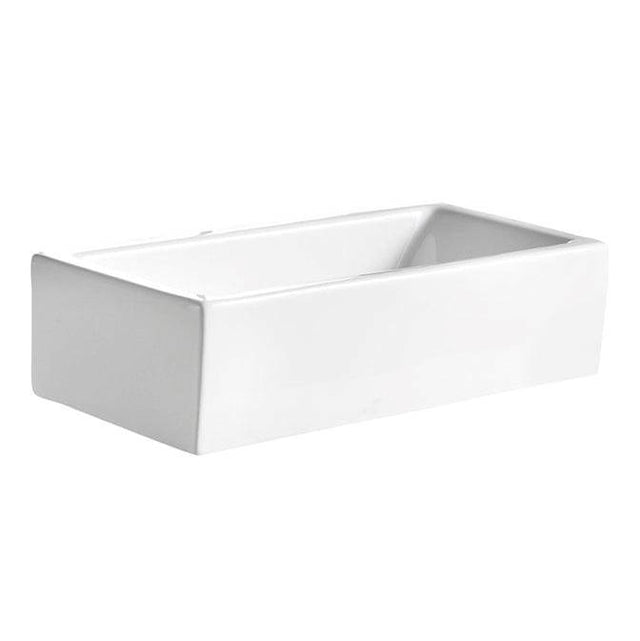 Barclay - Randolph Above Counter Basin 19-1/2'' Rect, No Fct Holes, WH - White