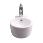 Barclay - Calla 11''Above Counter Basin & Wallhung,1 Faucet Hole, White - White