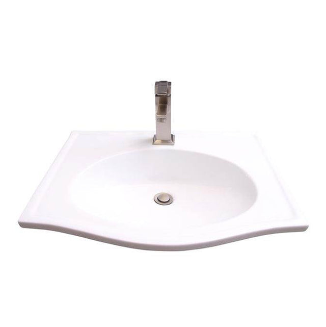Barclay - Carlisle Wall Hung 24-1/2'', No Faucet Holes, WH - White
