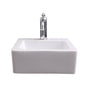 Barclay - Grabil Rect Wall Hung, 15'' X 18'', 1 Faucet Hole, WH - White