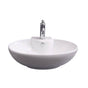 Barclay - Boswell Oval Wall Hung 24'', 1 Faucet hole,Overflow, White - White