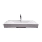 Barclay - Twain Rect 32'' Wall Hung, 1 Faucet hole,Overflow, White - White