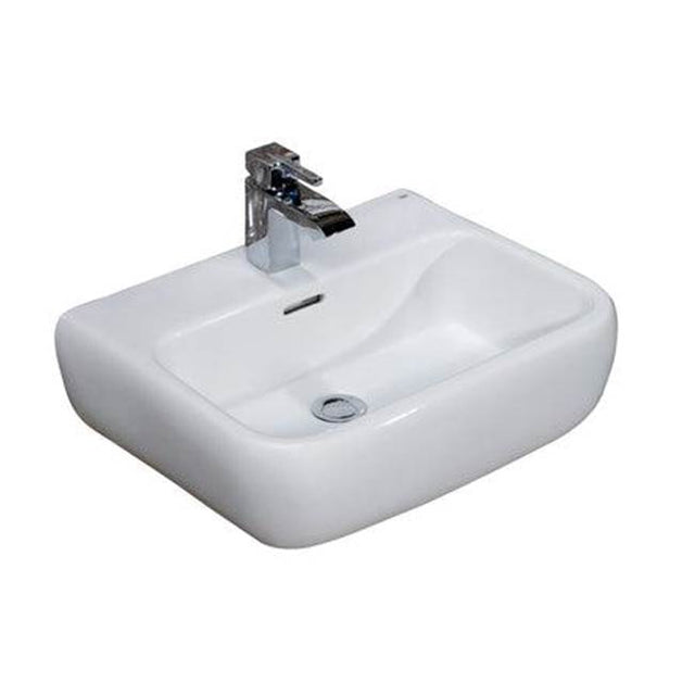 Barclay - Metropolitan 420 Wall-Hung Basin 4'', Centerset, White - White