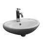 Barclay - Ashley Wall Hung for 4'' cc Faucet Holes, Overflow, White - White