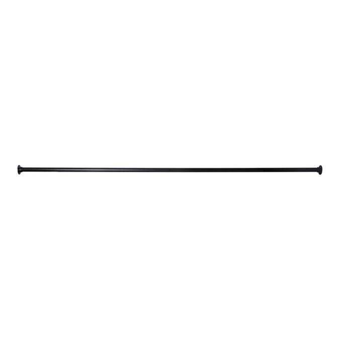 Barclay - 4100 Straight Rod, 60'', w/310  Flanges, Matte Black - Matte Black