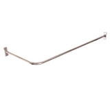 Barclay - 4121 Corner Rod, 60 x 26'',  w/Flanges, Polished Brass - Polished Brass