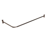 Barclay - 4121 Corner Rod 60'' x 26'' w/flanges Polished Nickel - Satin Nickel