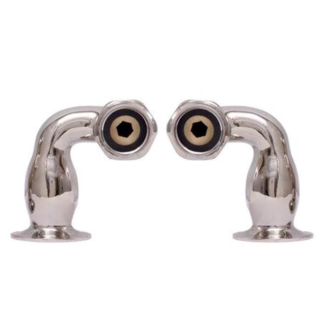 Barclay - Deck Mount Coupler 3-3/8'' to 7'' With Niple Kit, PN - Polished Nickel