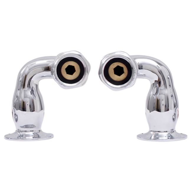 Barclay - Deck Mount Coupler 3-3/8'' to 7'' With Niple Kit, CP - Polished Chrome