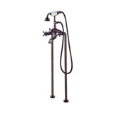 Barclay - Freestanding Tub Faucet W/Hand Shower, 8'' Curved Body,ORB - Oil Rubbed Bronze