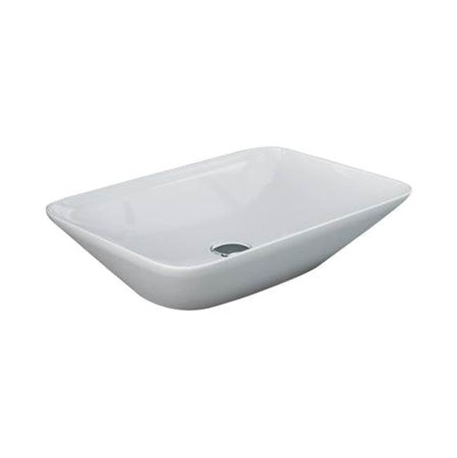 Barclay - Variant 21-5/8''x14'' Rect. Counter Top Basin in White - White