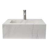Barclay - Precious 24-7/8'' Porcelain 1- Hole,WallHung,w/Drain BH-Gray - Behind Gray