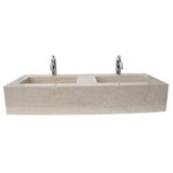 Barclay - Precious 48-1/2'' Porcelain 1- Hole,WallHung,w/Drain TR-Ivory - Travertino Ivory