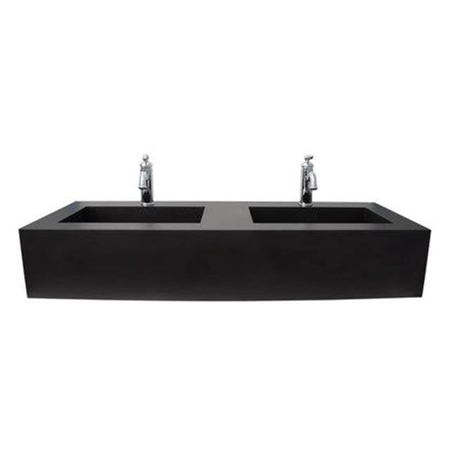 Barclay - Precious 48-1/2'' Porcelain 1- Hole,WallHung,w/Drain UNI-BL - Unidark Black