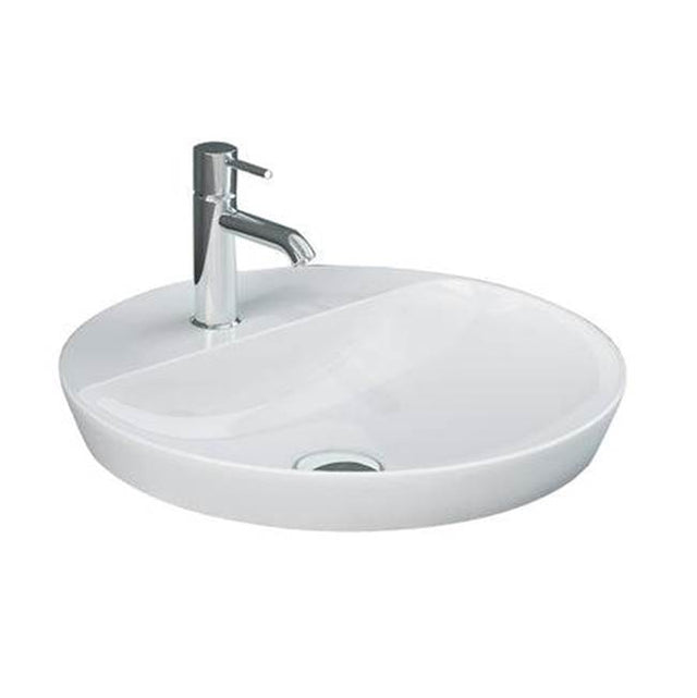 Barclay - Variant 16-1/2'' Round Drop-In  1-Hole, with Deck in White - White