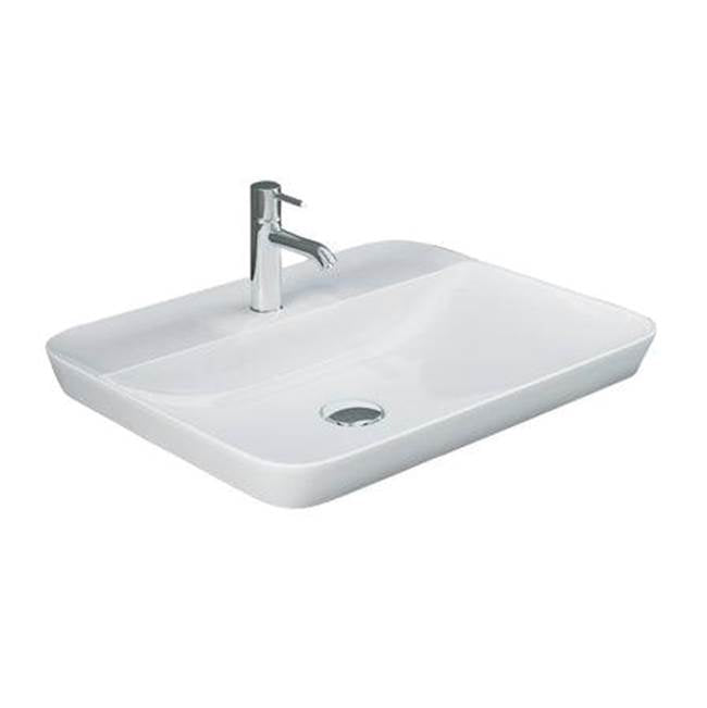 Barclay - Variant 21-5/8'' x 16-1/2'' Rect Drop-In Basin,1-Hole,W/DECK,WH - White