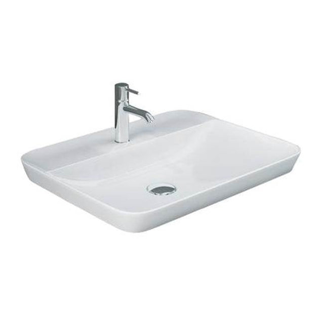 Barclay - Variant 21-5/8'' x 16-1/2'' Rect Drop-In Basin,1-Hole,W/DECK,WH - White
