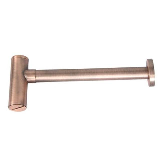 Barclay - Contemporary Lav Trap 1-1/4'' 6''x12'' w/Brass Wall Flange,AC - Antique Copper