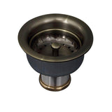 Barclay - Kitchen Brass strainer w/3-1/2 long Shank ,Antique Brass - Antique Brass