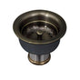 Barclay - Kitchen Brass strainer w/3-1/2 long Shank ,Antique Brass - Antique Brass