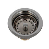 Barclay - Kitchen Brass strainer w/3-1/2 long Shank ,Polished Stainless - Polished Stainless Steel