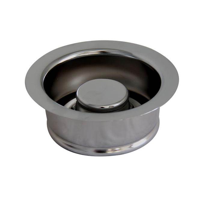 Barclay - Regular Disposer Flange & Stop  Stopper, Polished Chrome - Polished Chrome