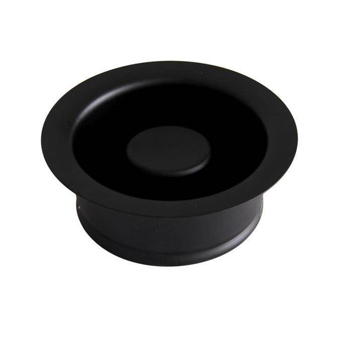 Barclay - Regular Disposer Flange & Stop  Stopper,Matte Black - Matte Black