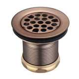 Barclay - Bar Sink Drain 2'' with Steel Grid, Oil Rubbed Bronze - Oil Rubbed Bronze