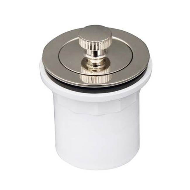 Barclay - Bath Tub Drain Lift n Turn w/ 1-1/2'' Flange PVC Adapter, PN - Polished Nickel