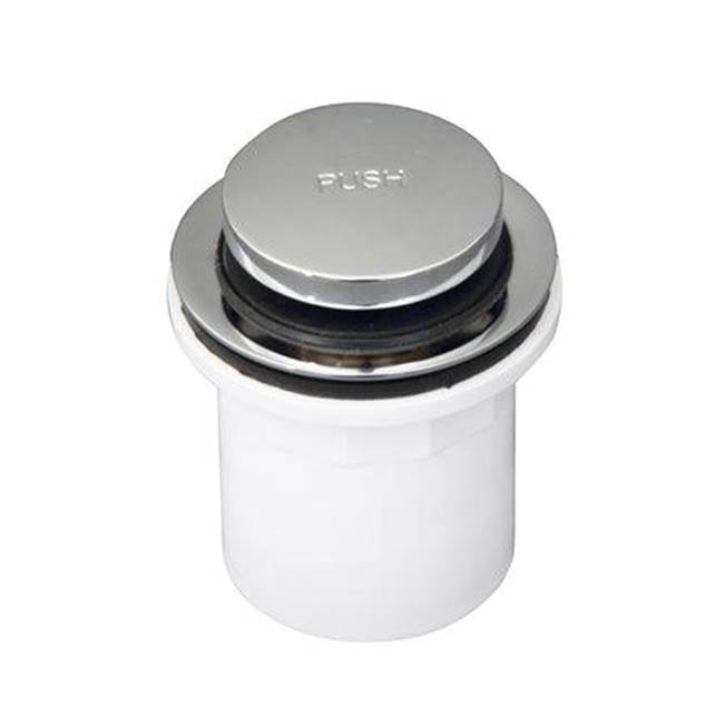 Barclay - Bath Tub Drain Pop UP w/ 1-1/2  Flange PVC Adapter, CP - Polished Chrome