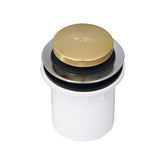 Barclay - Bath Tub Drain Pop UP w/ 1-1/2  Flange PVC Adapter, PB - Polished Brass