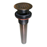Barclay - Grid Drain w/Overflow, For lav, Brushed Nickel - Brushed Nickel