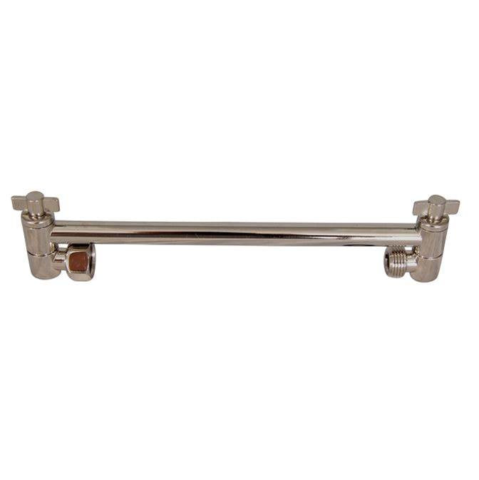 Barclay - 10'' Adjustable Shower Arm ONLY Polished Nickel - Polished Nickel