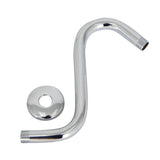 Barclay - 10'' Offset Shower Arm W/Flange x-Hvy 20.5 MM,Solid Brass,CP - Polished Chrome