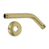 Barclay - 8'' Standard Shower Arm w/ Brass Flange,XHVY 20.5MM, PB - Polished Brass