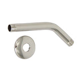 Barclay - 8'' Standard Shower Arm w/ Brass Flange,XHVY 20.5MM, PN - Polished Nickel