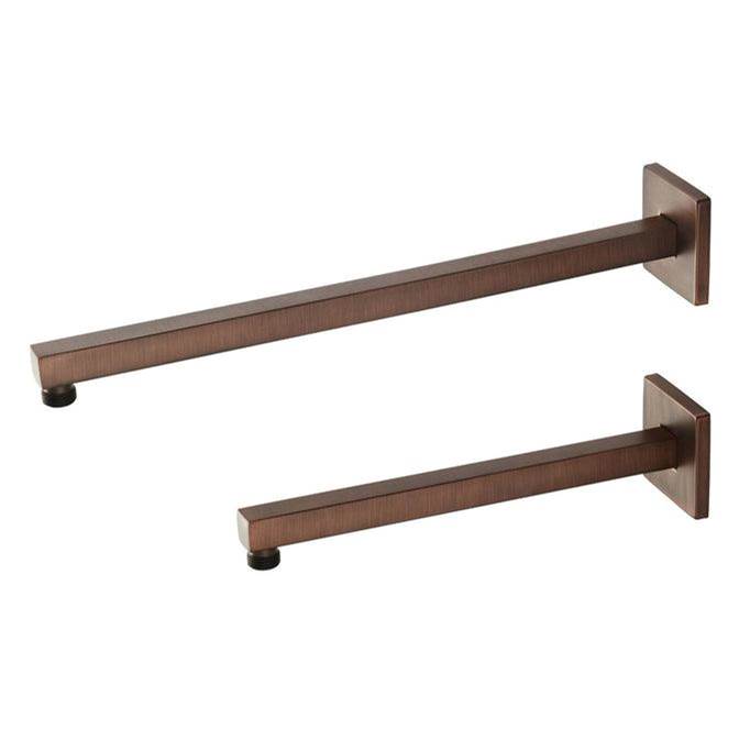 Barclay - 12'' Wallmount Modern Square Shower Arm Tube w/Flange,ORB - Oil Rubbed Bronze